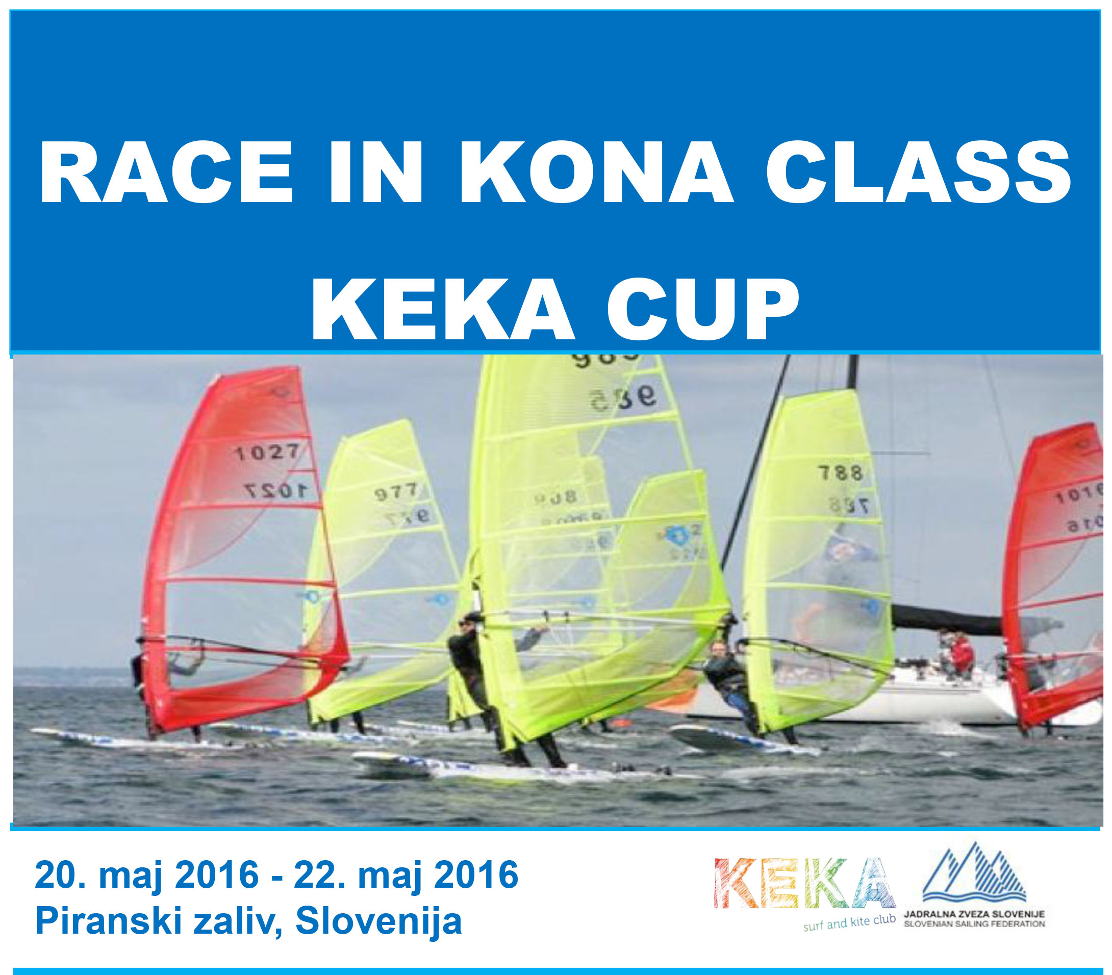 Državno prvenstvo Kona, Raceboard, RS:X 2016